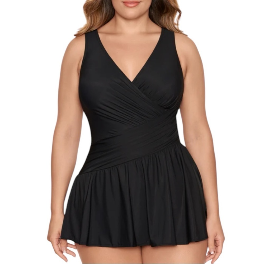 Miraclesuit Black One-Piece Swimdress